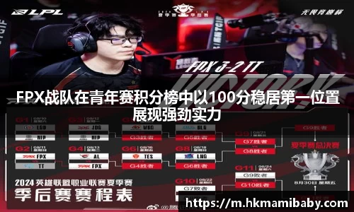 FPX战队在青年赛积分榜中以100分稳居第一位置展现强劲实力