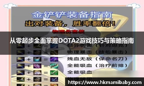 从零起步全面掌握DOTA2游戏技巧与策略指南