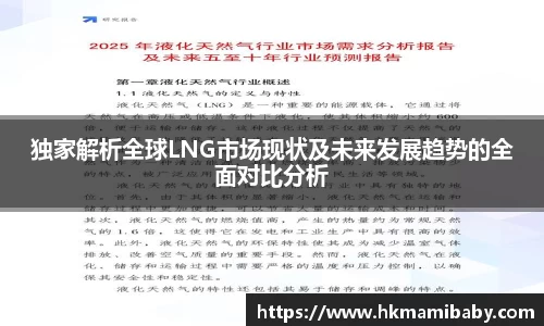 独家解析全球LNG市场现状及未来发展趋势的全面对比分析